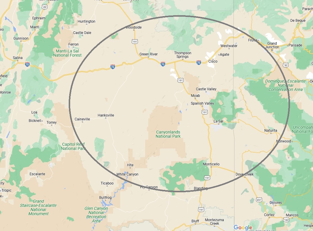 Servicing Moab UT region From May through October 2023